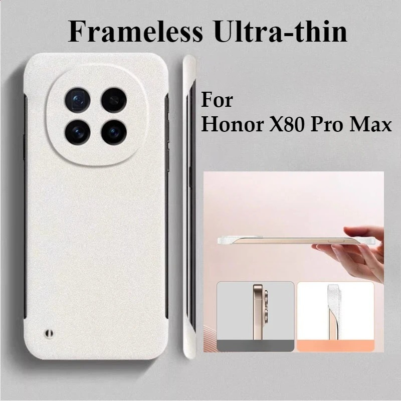 Ultra Thin Frameless Phone Cover - เคสบางเฉียบไร้ขอบสำหรับ Honor X80 Pro Max วัสดุ