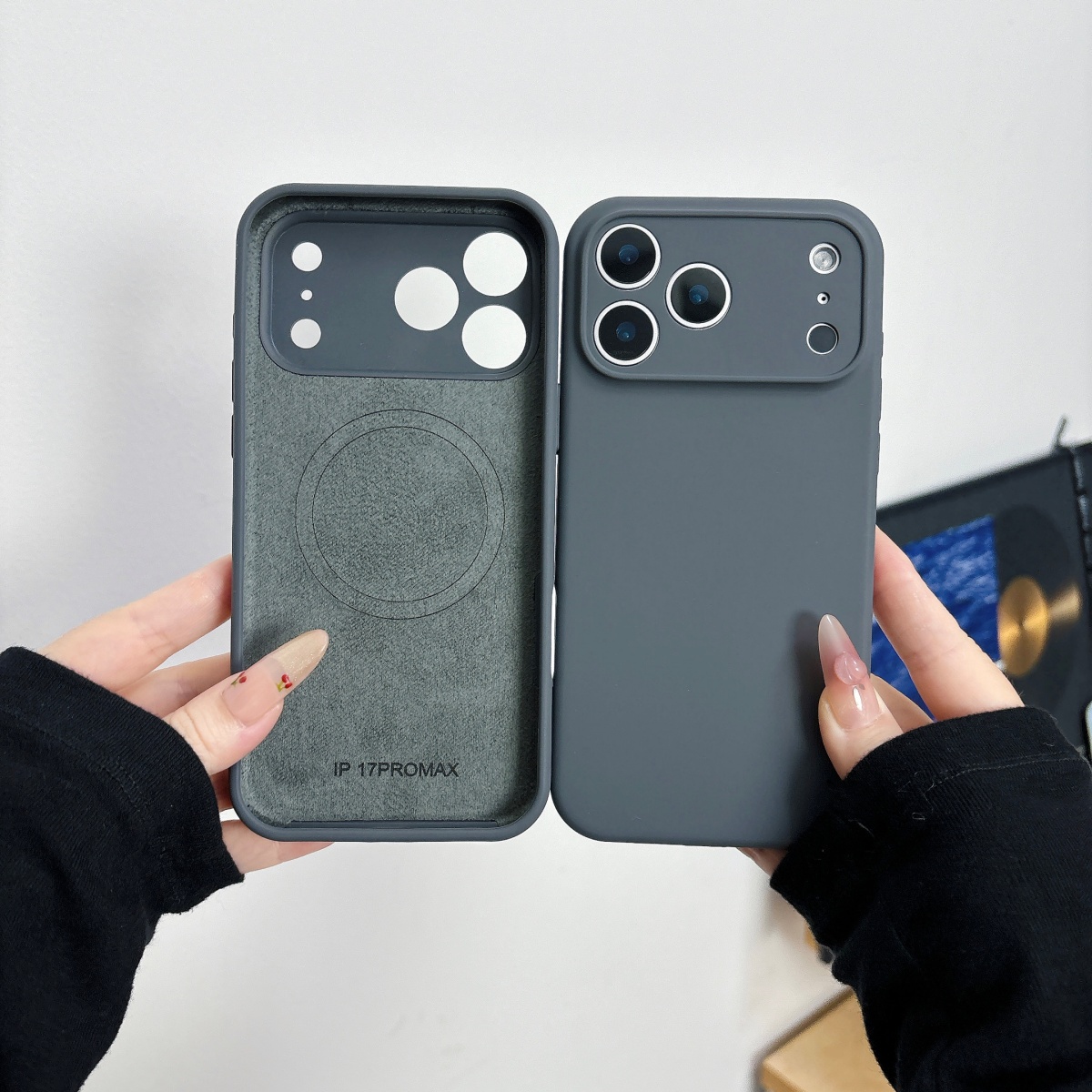 Liquid Silicone Magnetic Phone Case - เคสซิลิโคนแม่เหล็กหรูหราสำหรับ iPhone 18 17 16 14