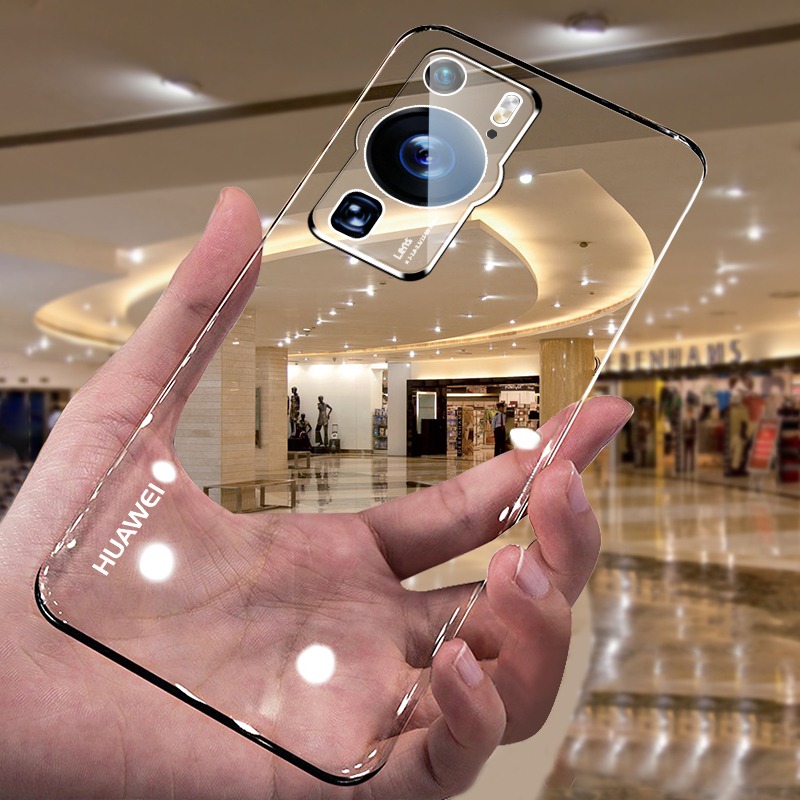 Ultra Thin Frameless Phone Cover - สําหรับ Huawei P60 Pro กรณี Clear