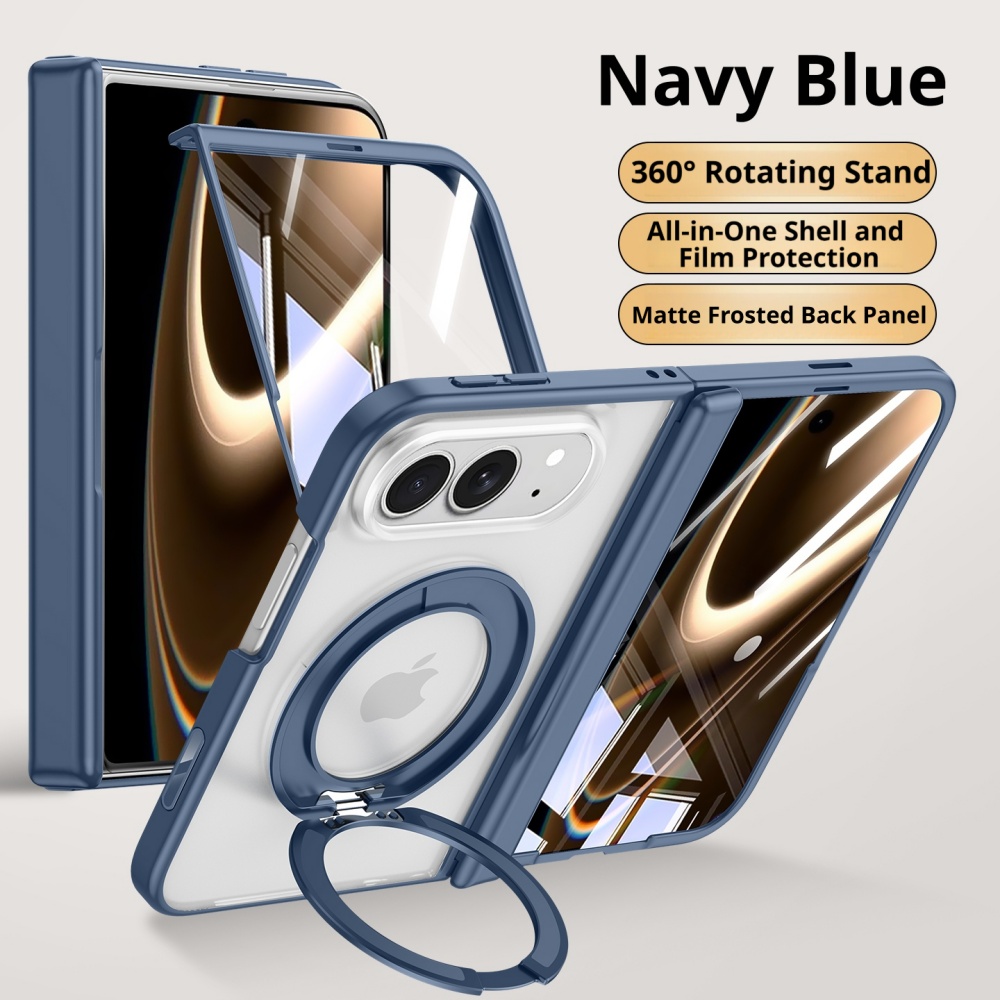 Matte Anti Glare Screen Protector - เคสพร้อมขาตั้งหมุนได้ 360 องศา หรูหรา สำหรับ iPhone