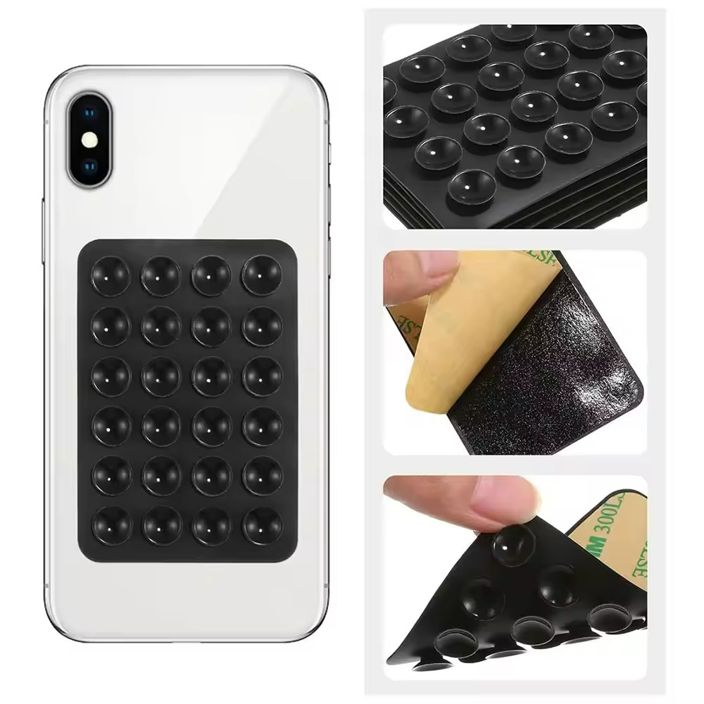 Phone Cases - ที่ยึดโทรศัพท์แบบถ้วยดูดซิลิโคน เคสโทรศัพท์ซิลิโคนสีลูกกวาด สำหรับเซลฟี่และวิดีโอ ที่วางโทรศัพท์แบบถ้วยดูดกันลื่น