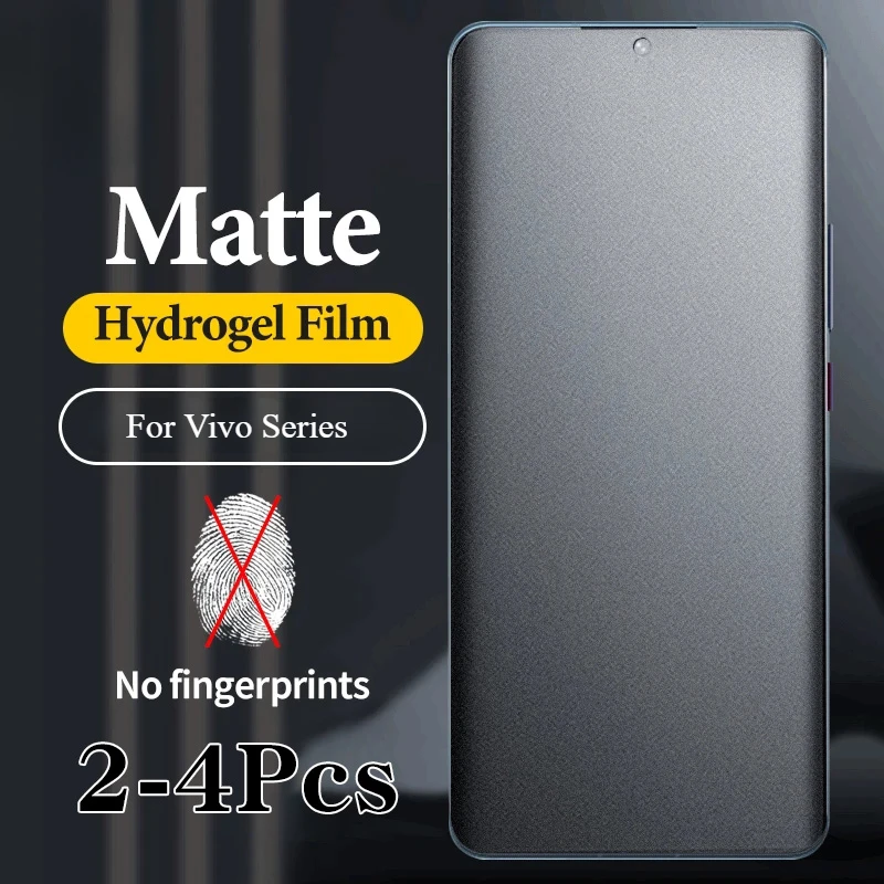 Matte Anti Glare Screen Protector - 1-4PCSซิลิโคนMatte Hydrogelฟิล์มสําหรับVivo X200 Pro Miniหน้าจอโค้งสําหรับVivo V40e