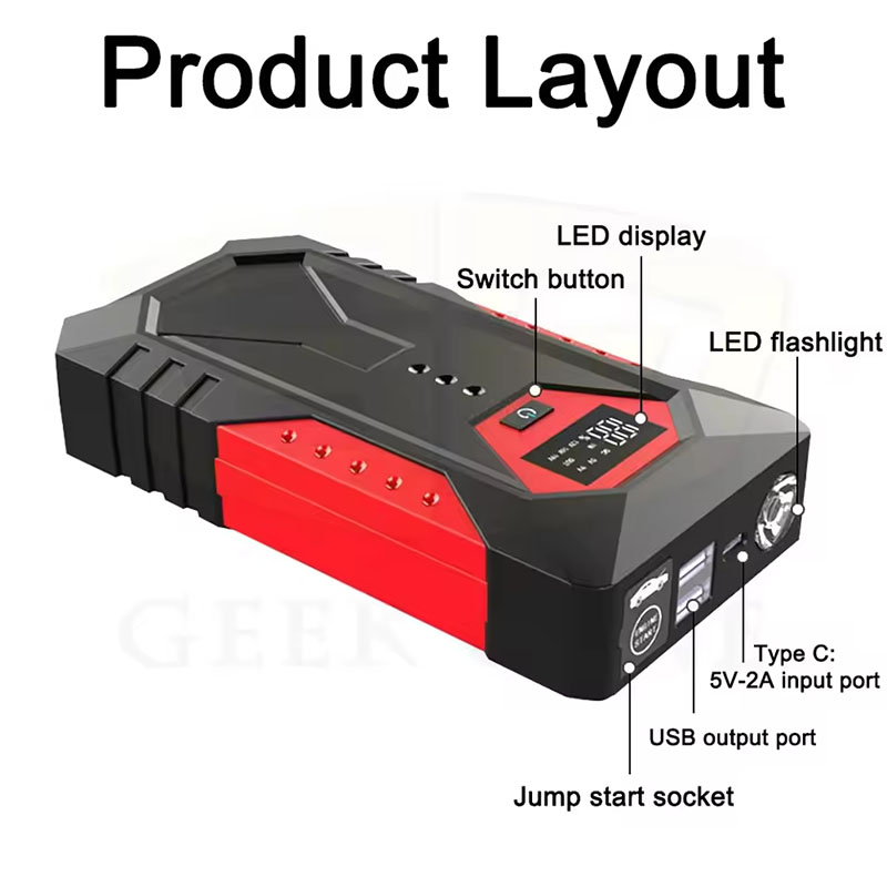 อุปกรณ์สตาร์ทรถยนต์ฉุกเฉินแบบพ - Power Banks บทวิจารณ์และราคา