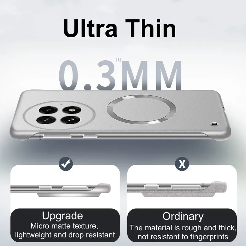 เคสโทรศัพท์แบบแม่เหล็กบางเฉียบ - Ultra Thin Frameless Phone Cover บทวิจารณ์และราคา