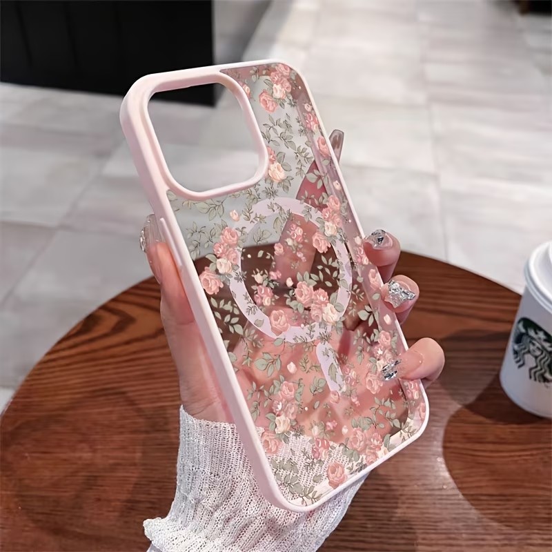 เคสโทรศัพท์แม่เหล็กใสลายกุหลาบ - Clear Shockproof Bumper Case บทวิจารณ์และราคา