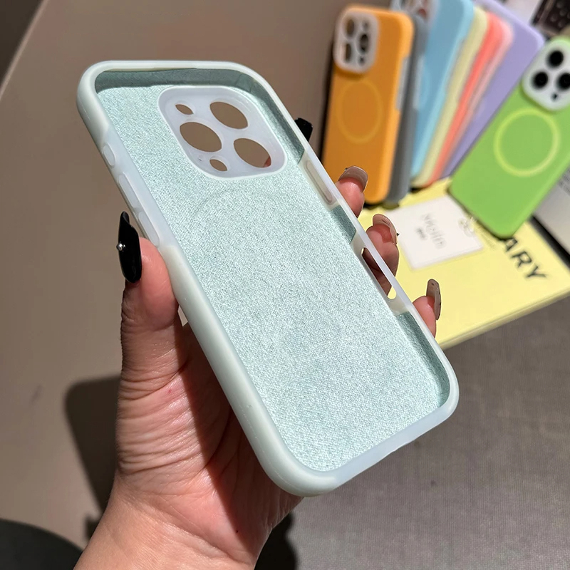เคสโทรศัพท์ซิลิโคนเหลวสีลูกกวา - Liquid Silicone Magnetic Phone Case บทวิจารณ์และราคา