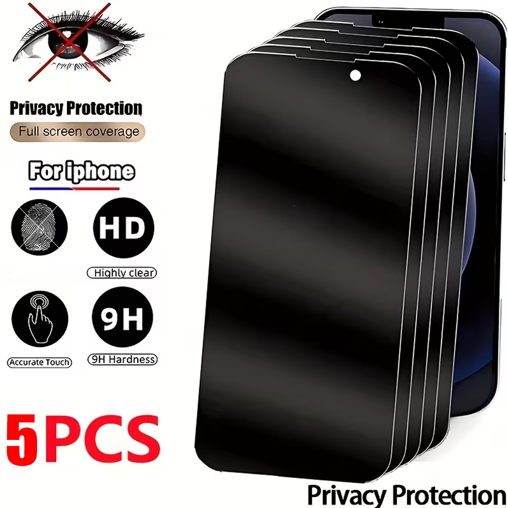 1-5 ชิ้น ฟิล์มกระจกนิรภัยกันคน - Anti Peek Privacy Tempered Glass บทวิจารณ์และราคา